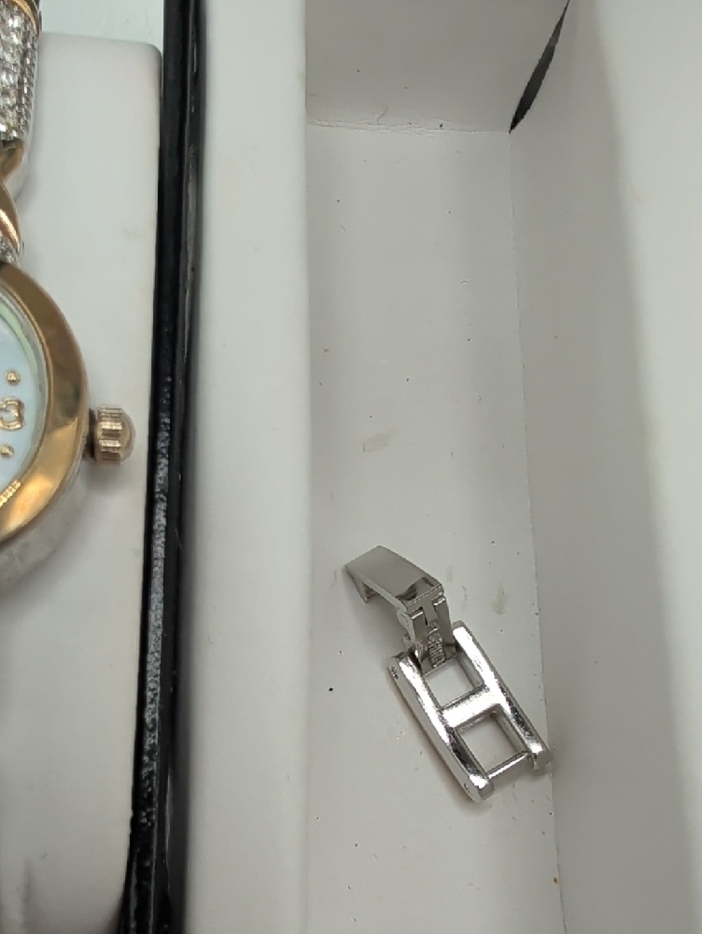 Gruen Gold & Silver Crystal Bracelet Watch Set - Gold and Silver - Picture 4 of 12